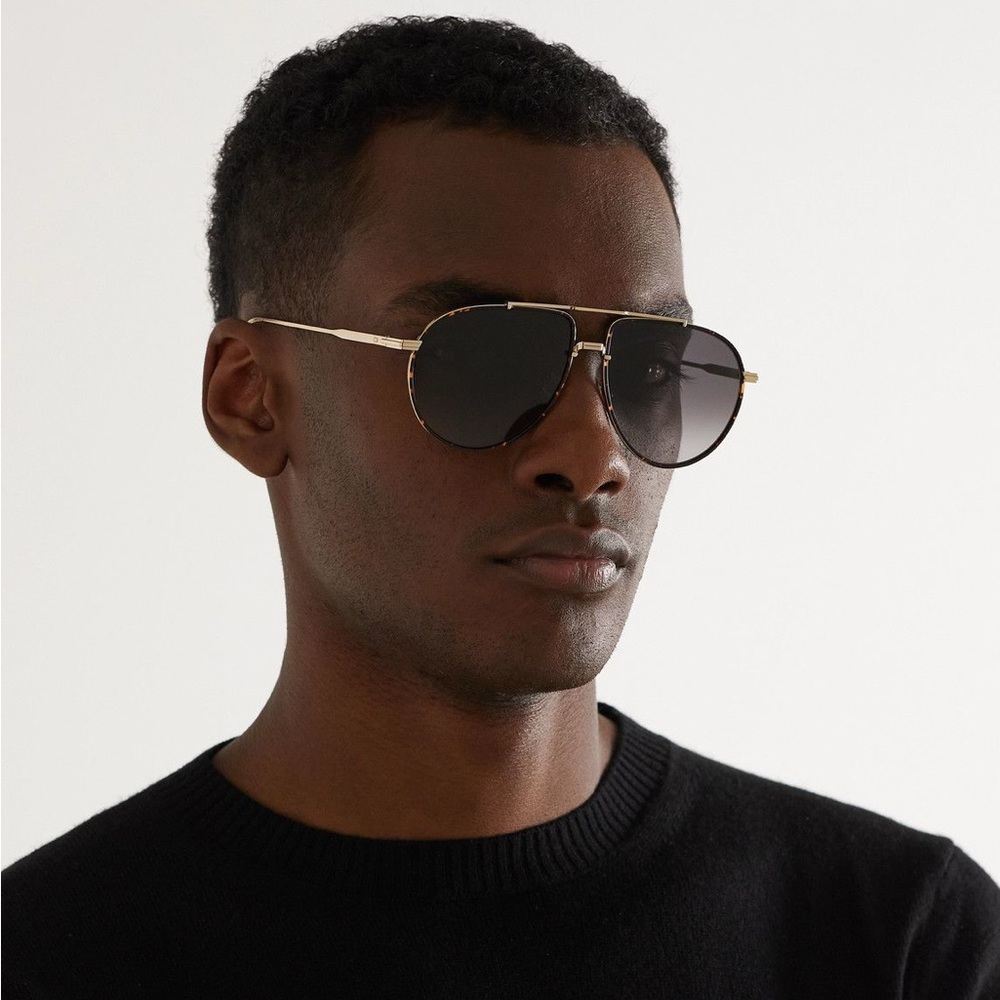 DIOR DiorBlackSuit AU Gunmetal/Khaki Aviator Unisex Sunglasses